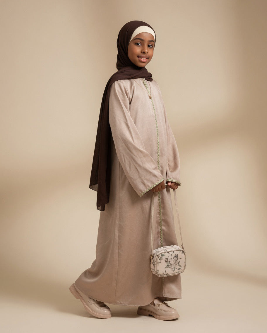 Tasniim Mocha Abaya