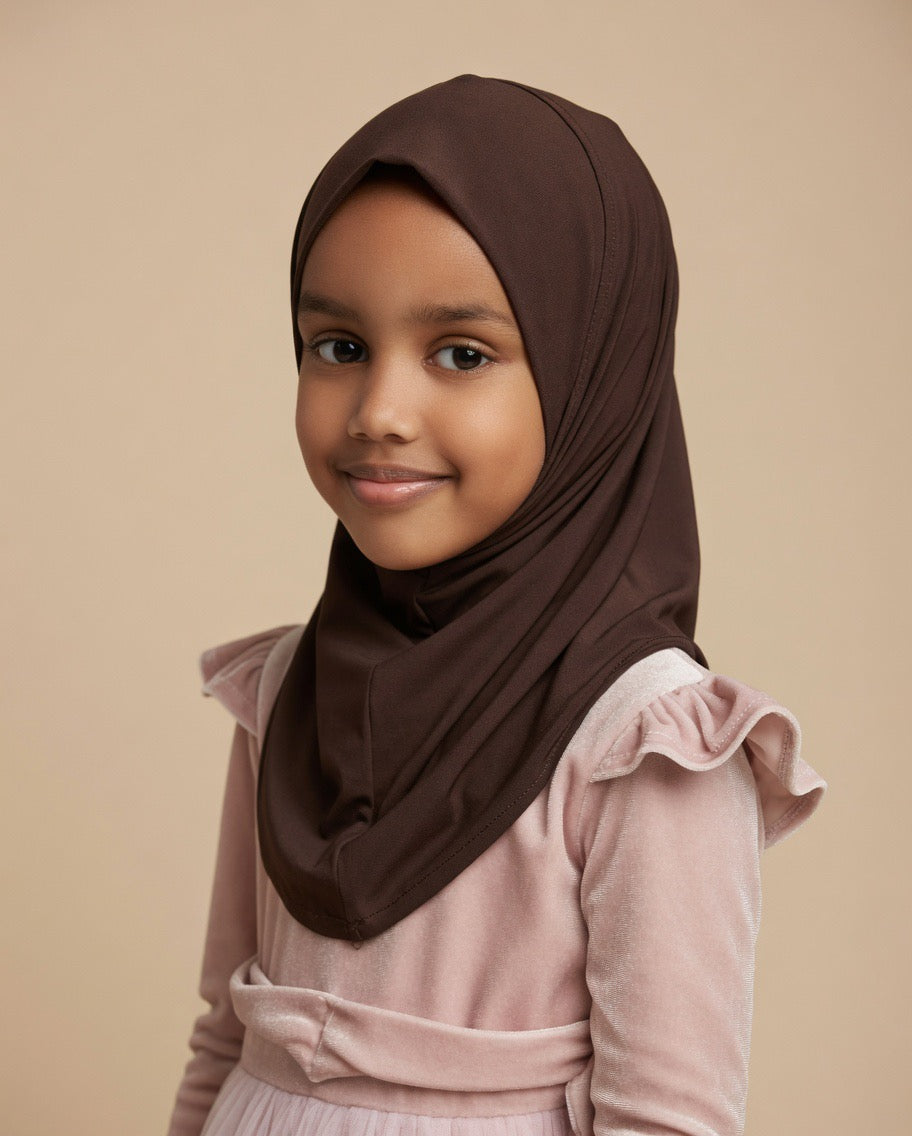 Fatma Veil Collection – Mocha Elegance Hijab