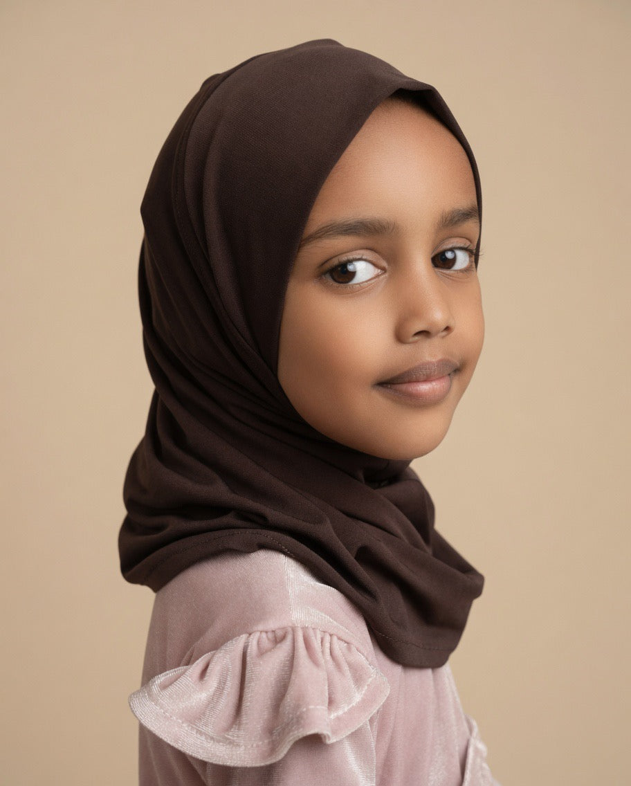 Fatma Veil Collection – Mocha Elegance Hijab