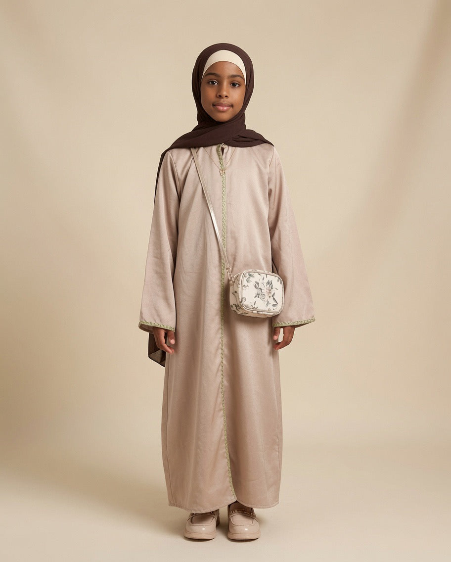 Tasniim Mocha Abaya
