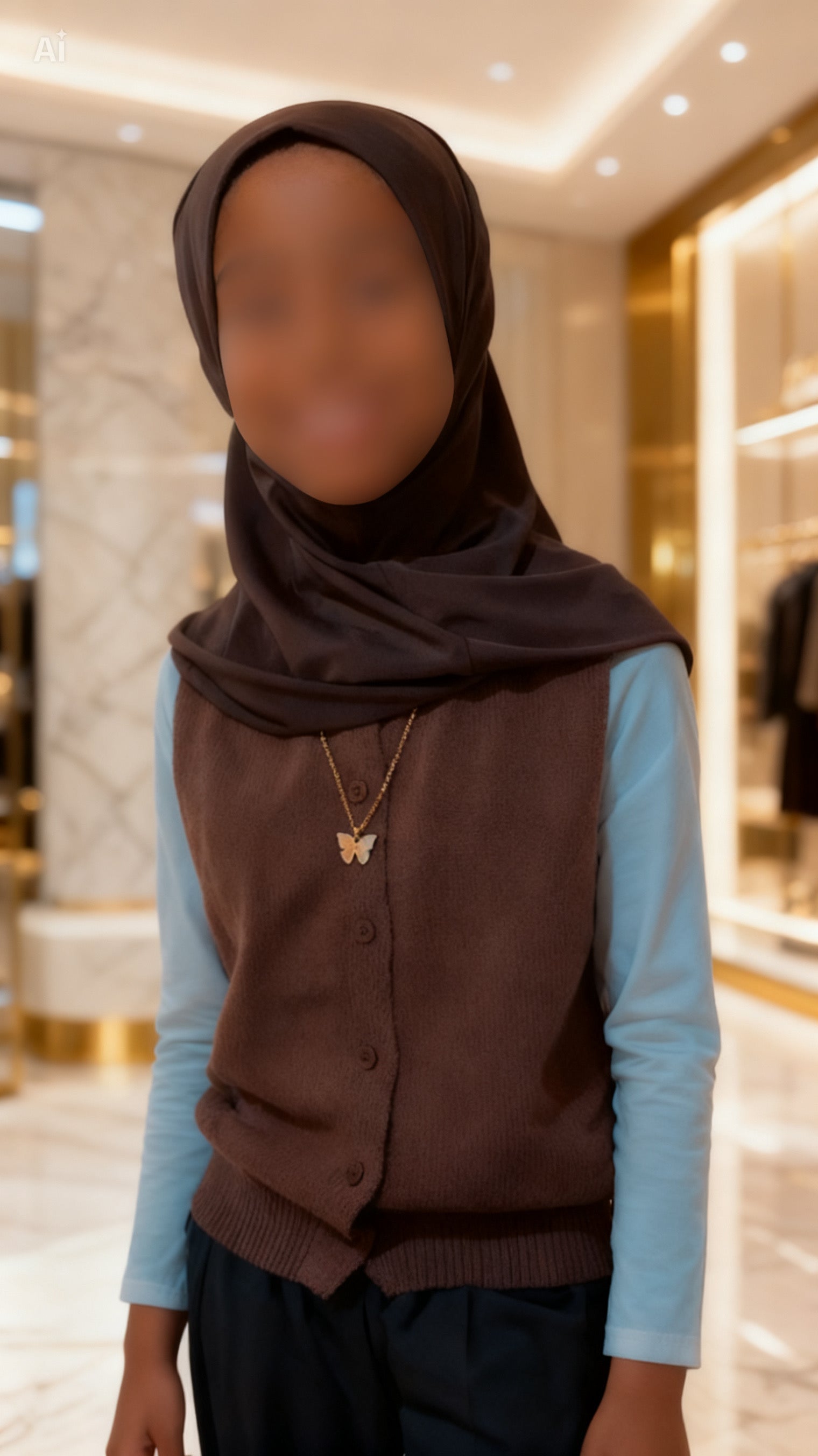 Fatma Veil Collection – Mocha Elegance Hijab
