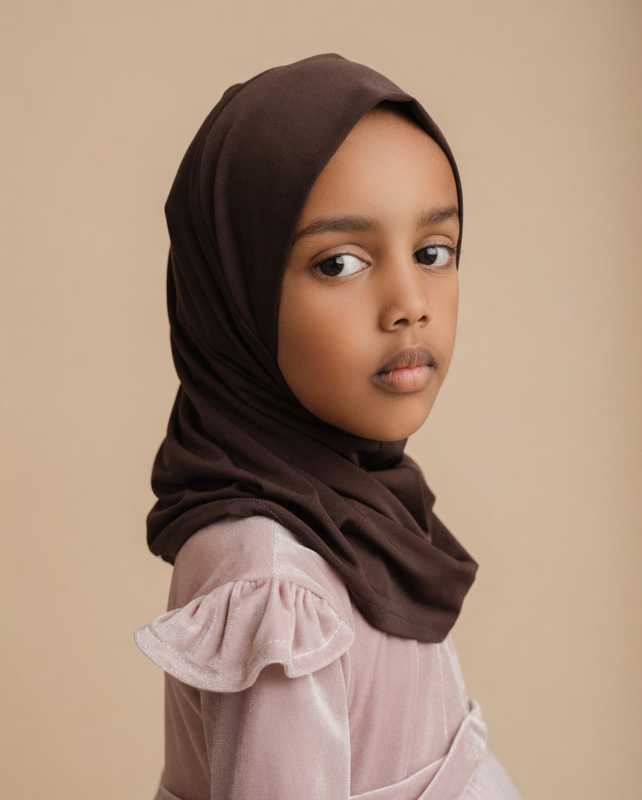 Fatma Veil Collection – Mocha Elegance Hijab