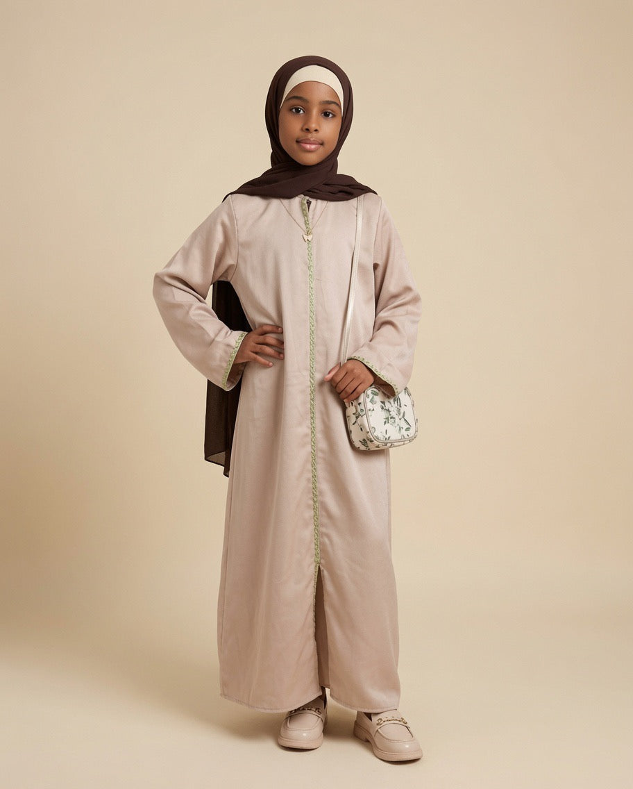 Tasniim Mocha Abaya