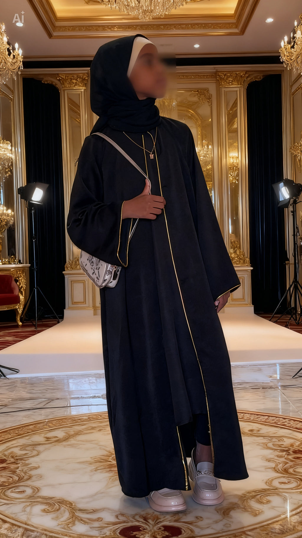 Tasniim Midnight Abaya