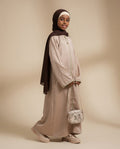 Tasniim Mocha Abaya
